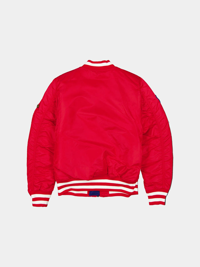 PHILADELPHIA PHILLIES X ALPHA X NEW ERA MA-1 BOMBER JACKET OUTERWEAR Alpha Industries