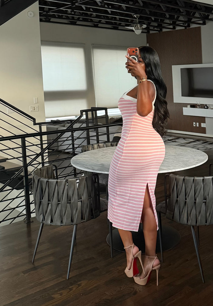 Pink Nautical midi
