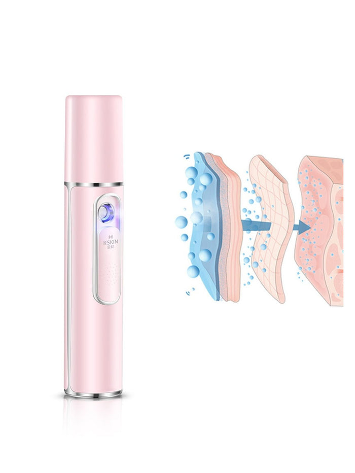Portable Facial Mist Hydration Device – Pink