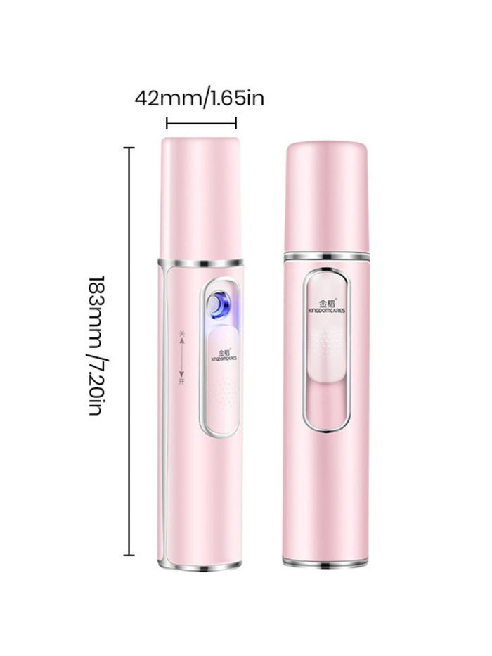 Portable Facial Mist Hydration Device – Pink