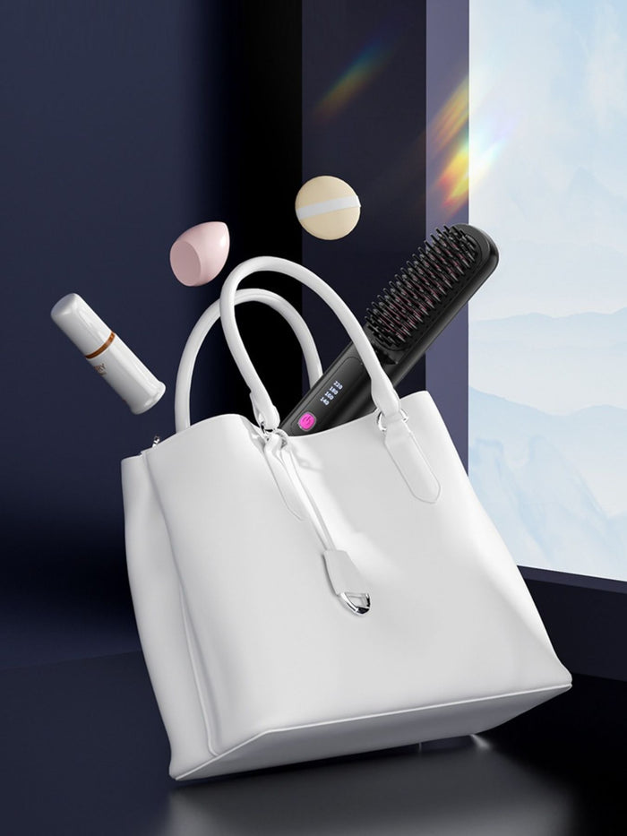 Portable Heated Hair Straightening Comb
