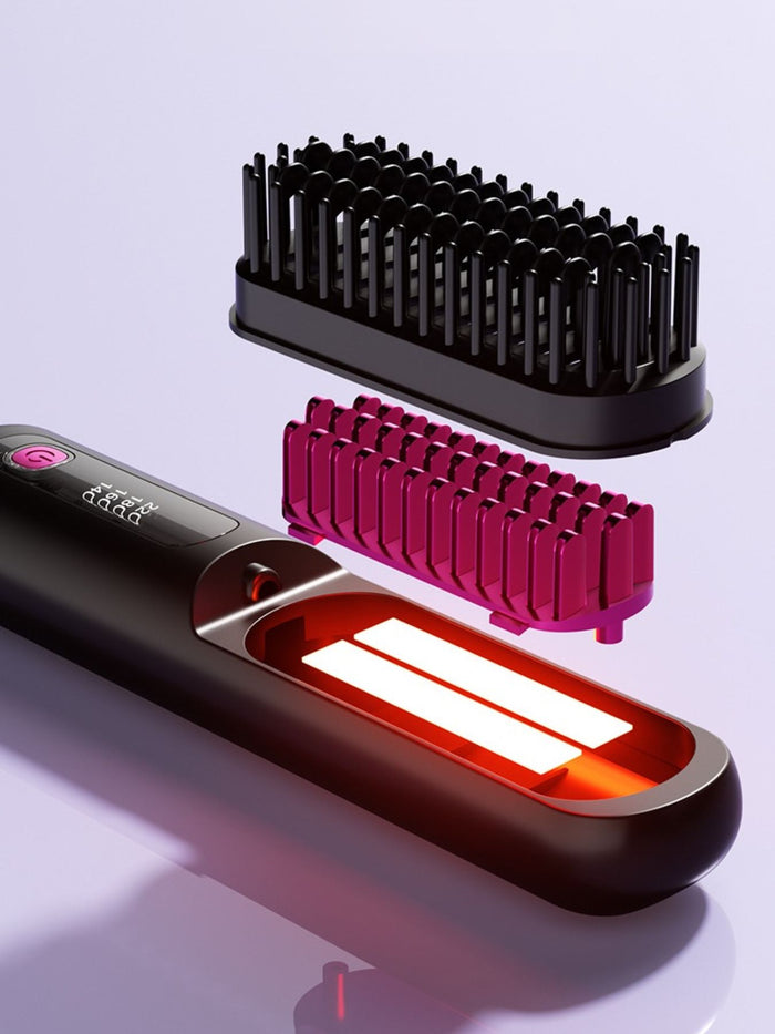 Portable Heated Hair Straightening Comb