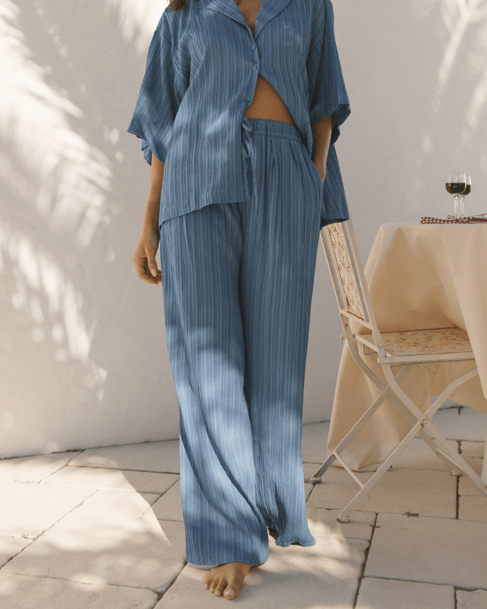 Posey Pants | Dark Blue Crepe