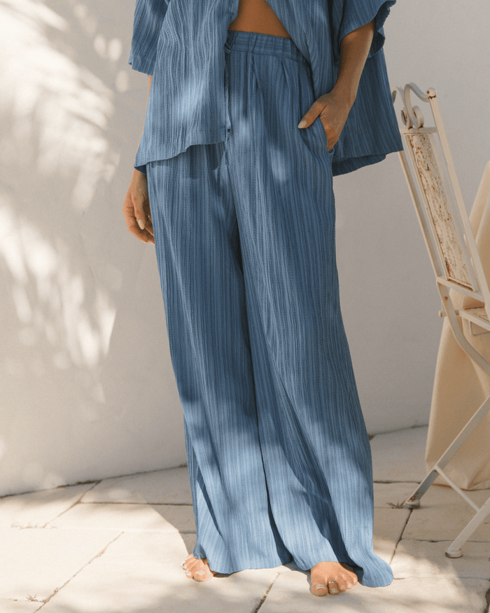 Posey Pants | Dark Blue Crepe