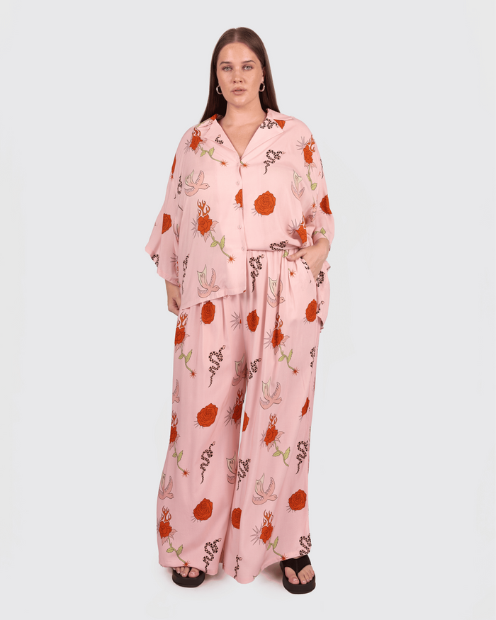 Posey Pants in Desert Rose - Size Inclusive Maternity & Postpartum pants - The Lullaby Club