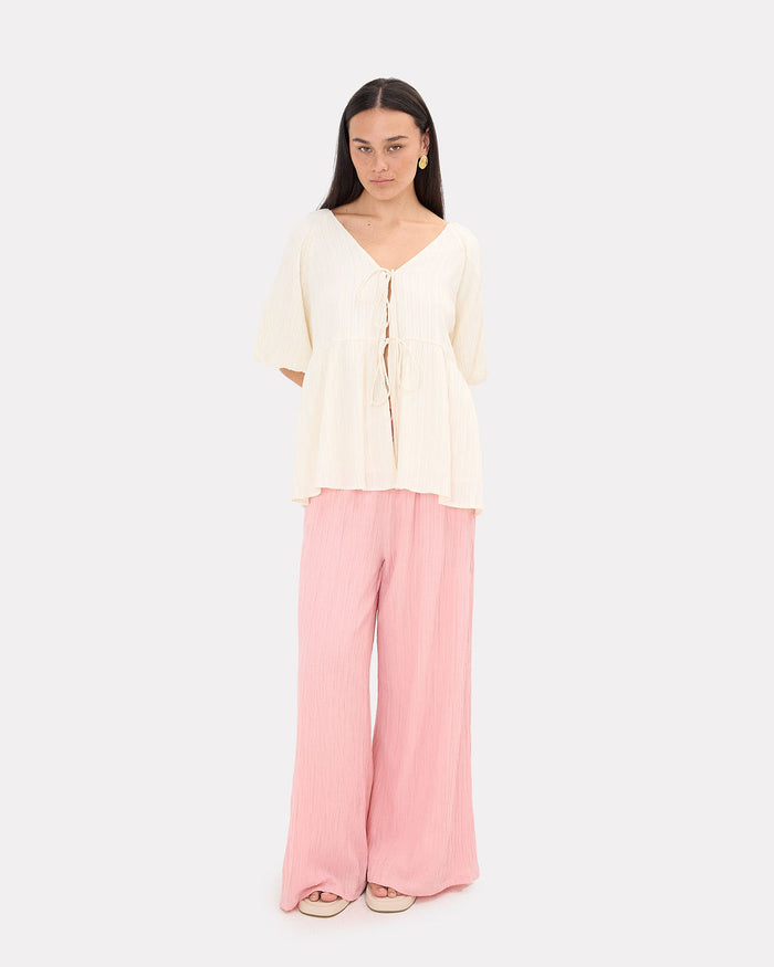 Posey Pants in Pink Crepe - Size Inclusive AU 6-26 - The Lullaby Club
