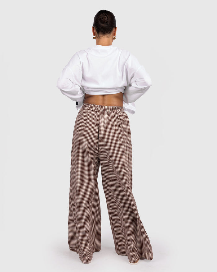 Posey Pants | Toffee Gingham