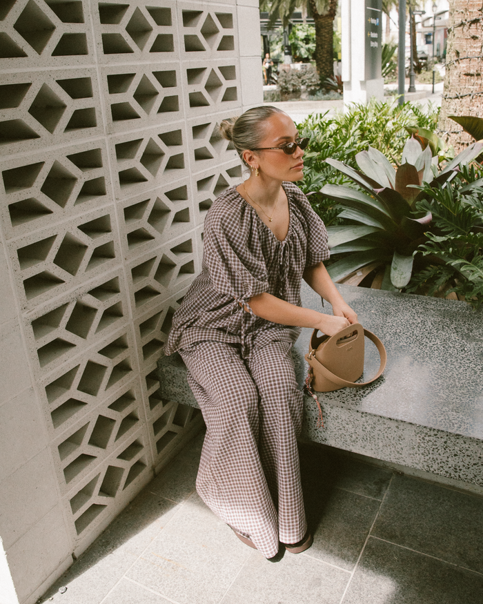 Posey Pants | Walnut Gingham
