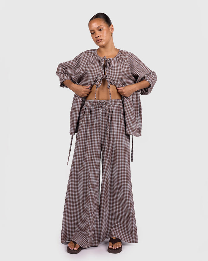 Posey Pants | Walnut Gingham
