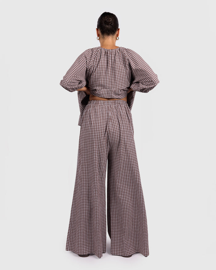 Posey Pants | Walnut Gingham