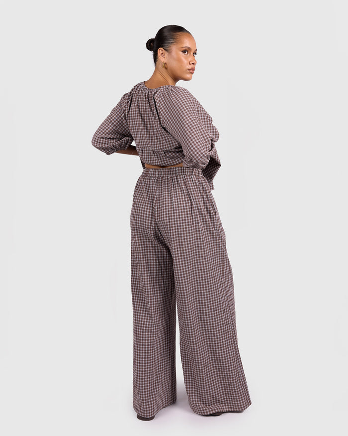 Posey Pants | Walnut Gingham