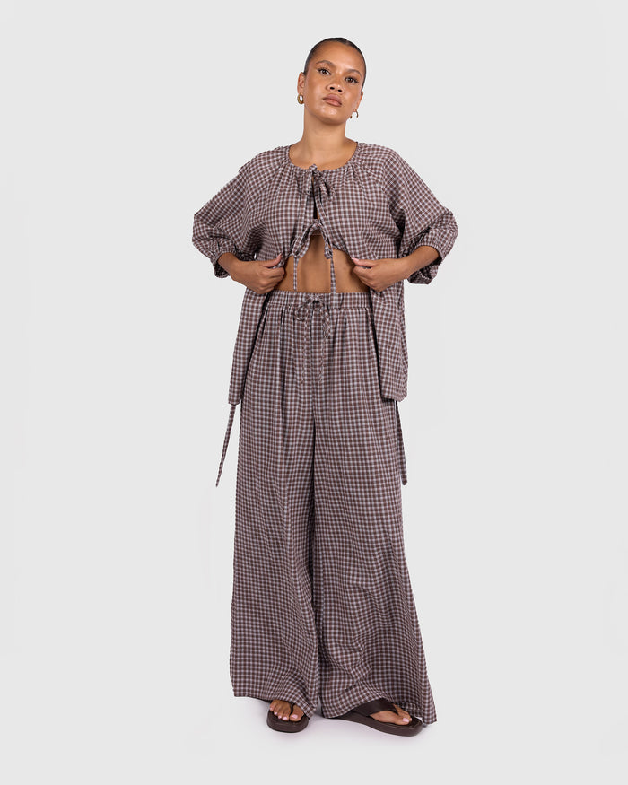Posey Pants | Walnut Gingham