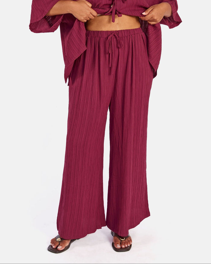 Posey Pants | Wine Crepe