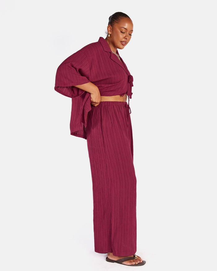 Posey Pants | Wine Crepe