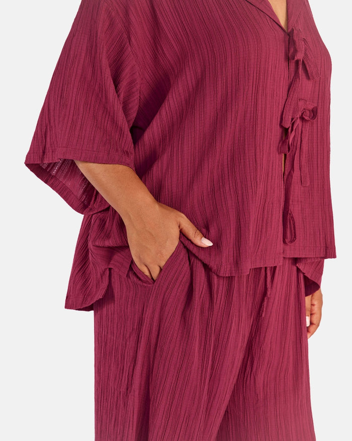 Posey Pants | Wine Crepe