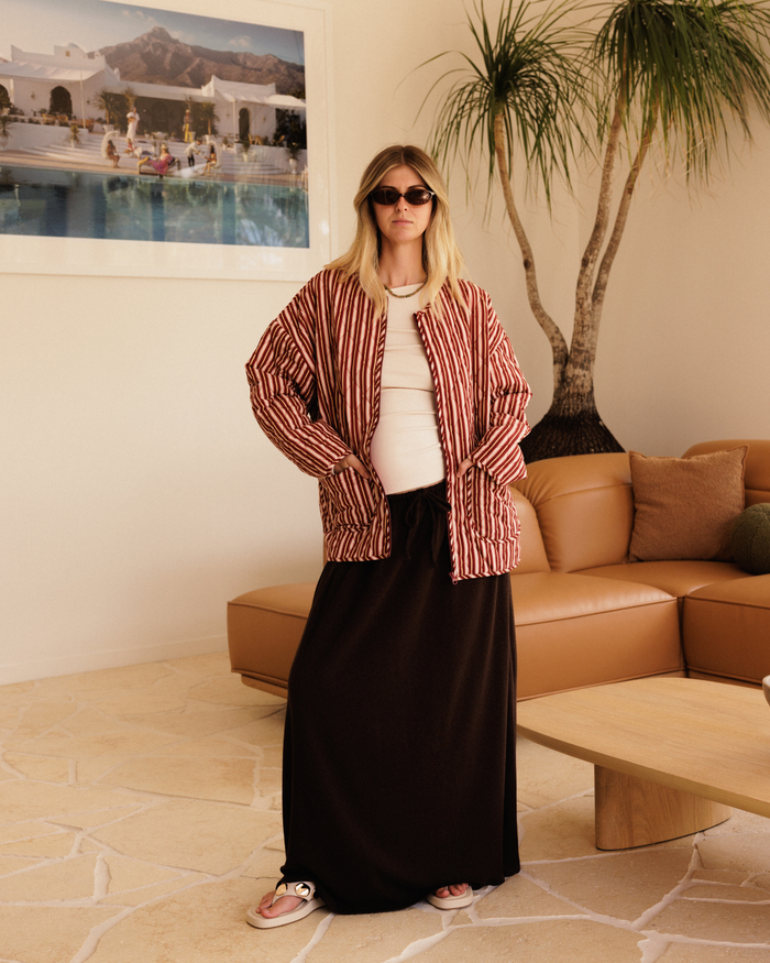 Quilted Jacket | Sundae Stripe