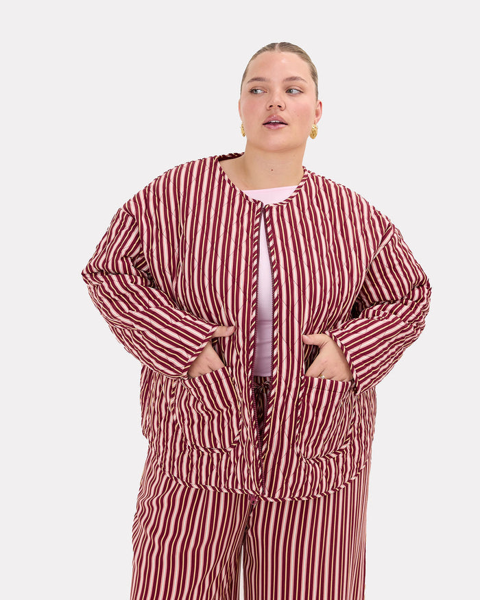 Quilted Jacket | Sundae Stripe