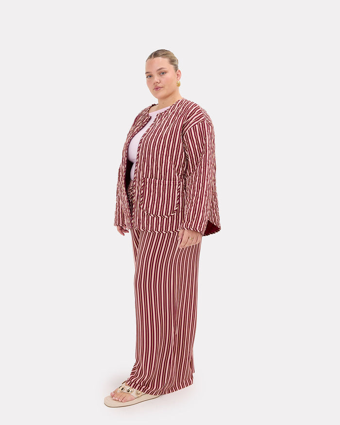 Quilted Jacket | Sundae Stripe