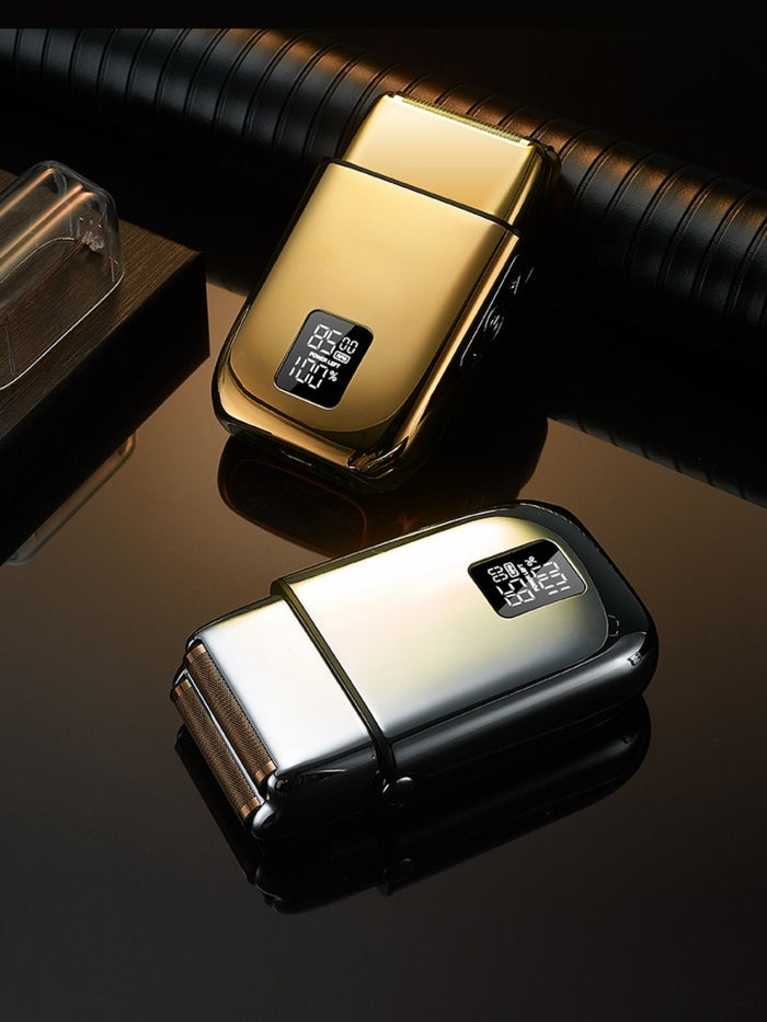 Rechargeable Electric Foil Shaver with Digital Display