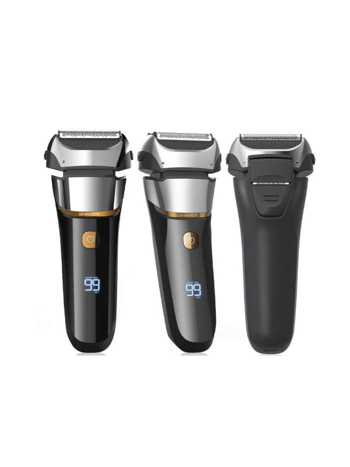 Rechargeable Electric Shaver with LED Display