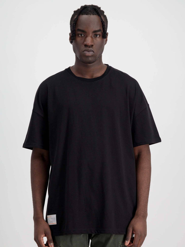 RECYCLED LABEL TEE TOP Alpha Industries BLACK 2XL