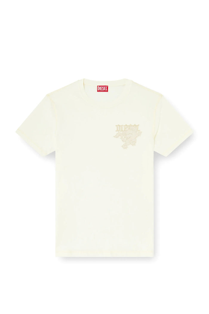 Regular T-shirt with embroidered patch