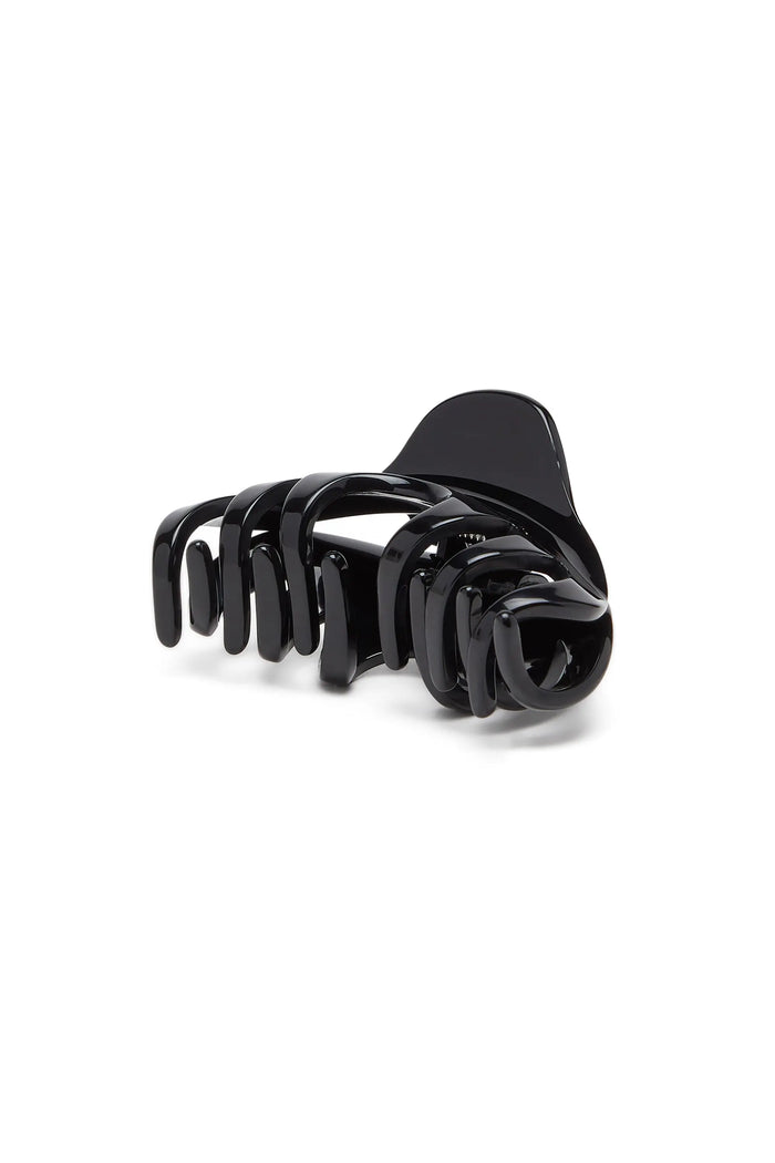 Resin hair clip with Oval D logo