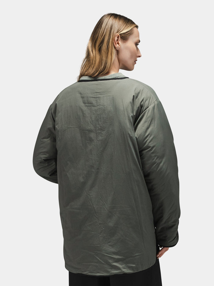 Alpha Industries Reversible Als/92 Mod Liner Womens in olive green, oversized fit.