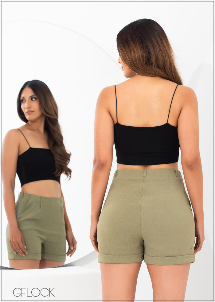 Roll Up Hem Detail Short - 261222
