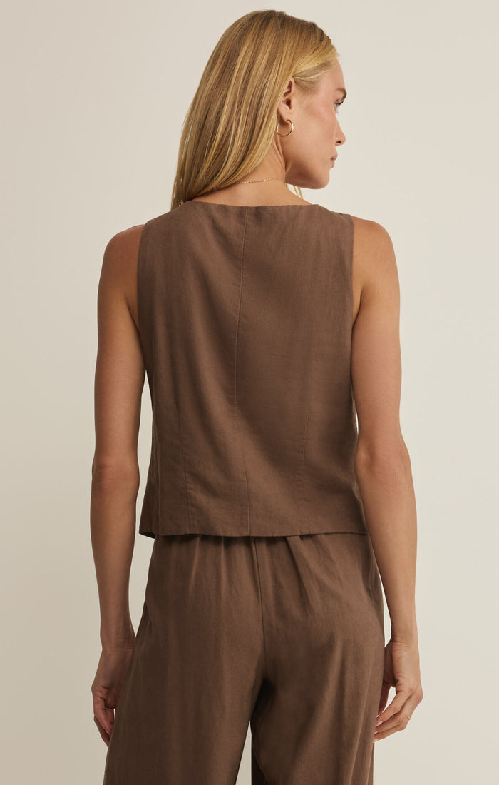 Roman Linen Vest