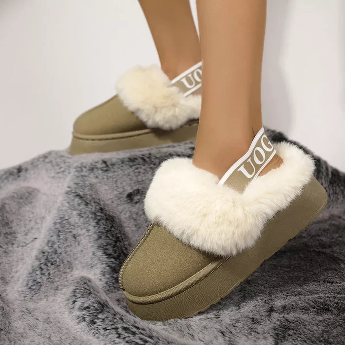 Round Toe Platform Ankle Boots
