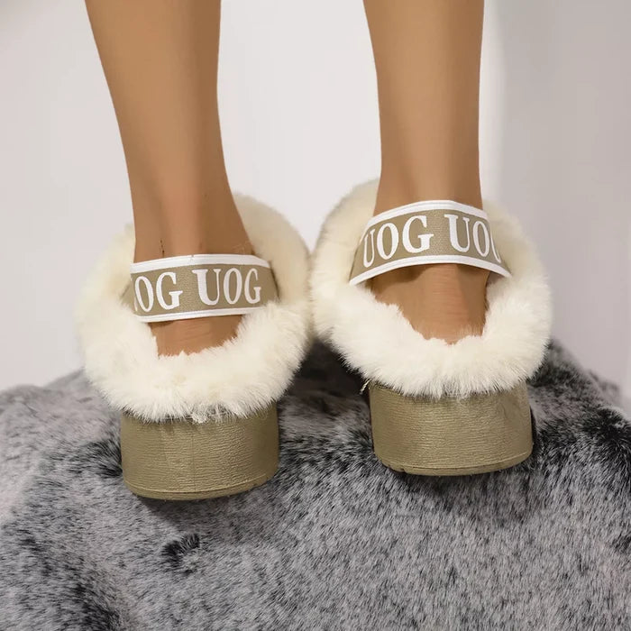 Round Toe Platform Ankle Boots