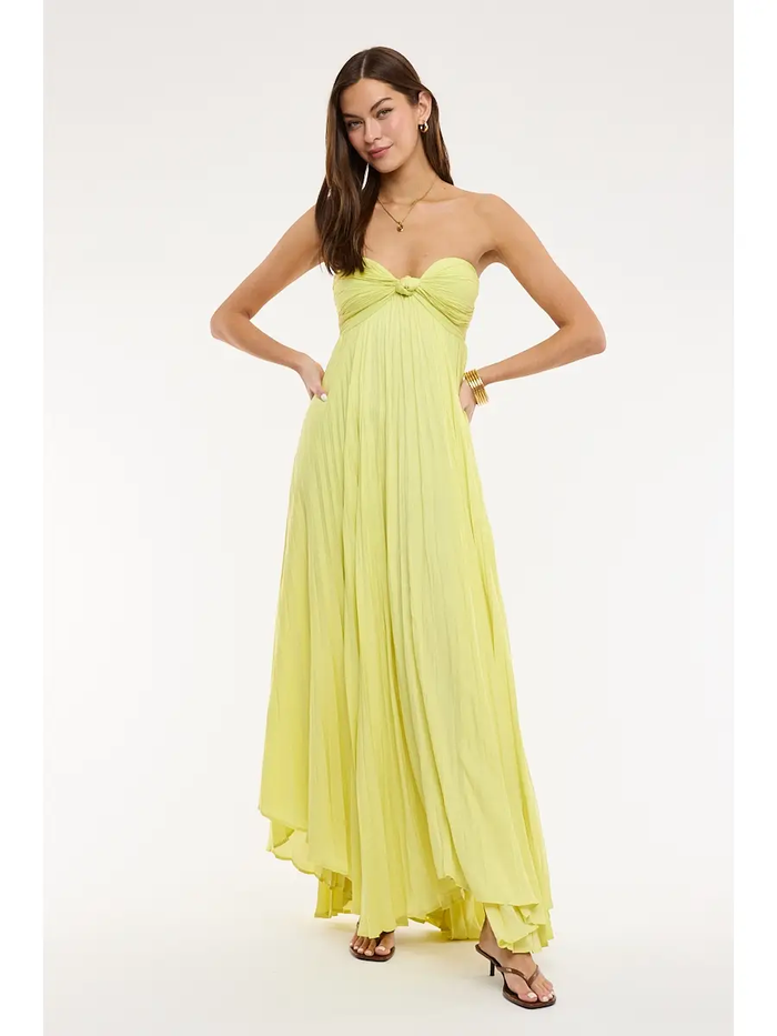 Ruffle Tube Maxi Dress - Greige Goods