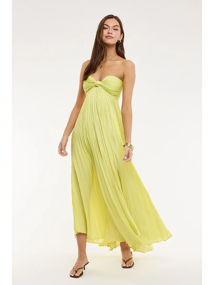 Ruffle Tube Maxi Dress - Greige Goods
