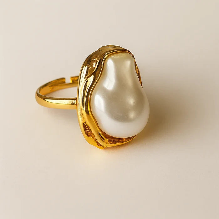 Serenity Shell Ring - Greige Goods