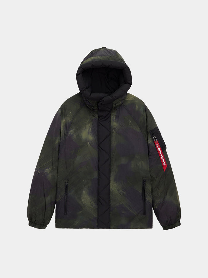SHEER PUFFER PARKA OUTERWEAR Alpha Industries OLIVE RD CAMO XS