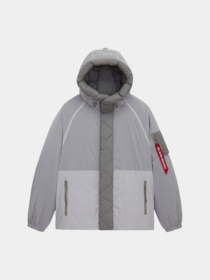 SHEER PUFFER PARKA OUTERWEAR Alpha Industries LIGHT GRAY XS