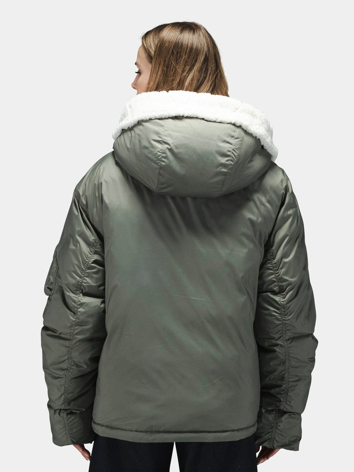 SHORT HYBRID PARKA WOMENS OUTERWEAR Alpha Industries