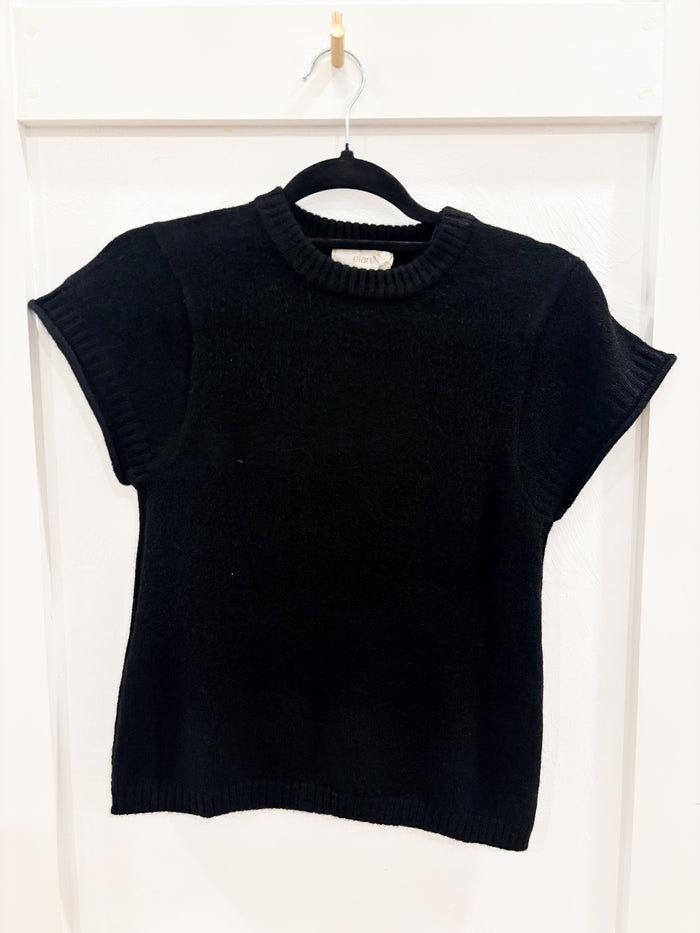 Short Sleeve Crewneck Sweater