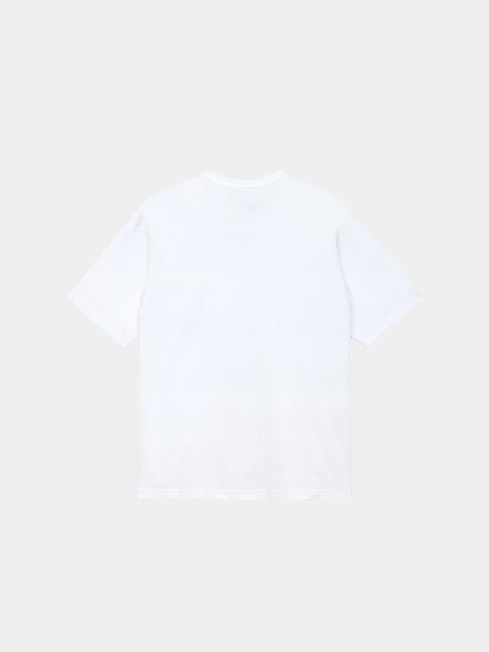 Alpha Industries Short Sleeve Relaxed Tee, shown from the back, features a classic short sleeve design.