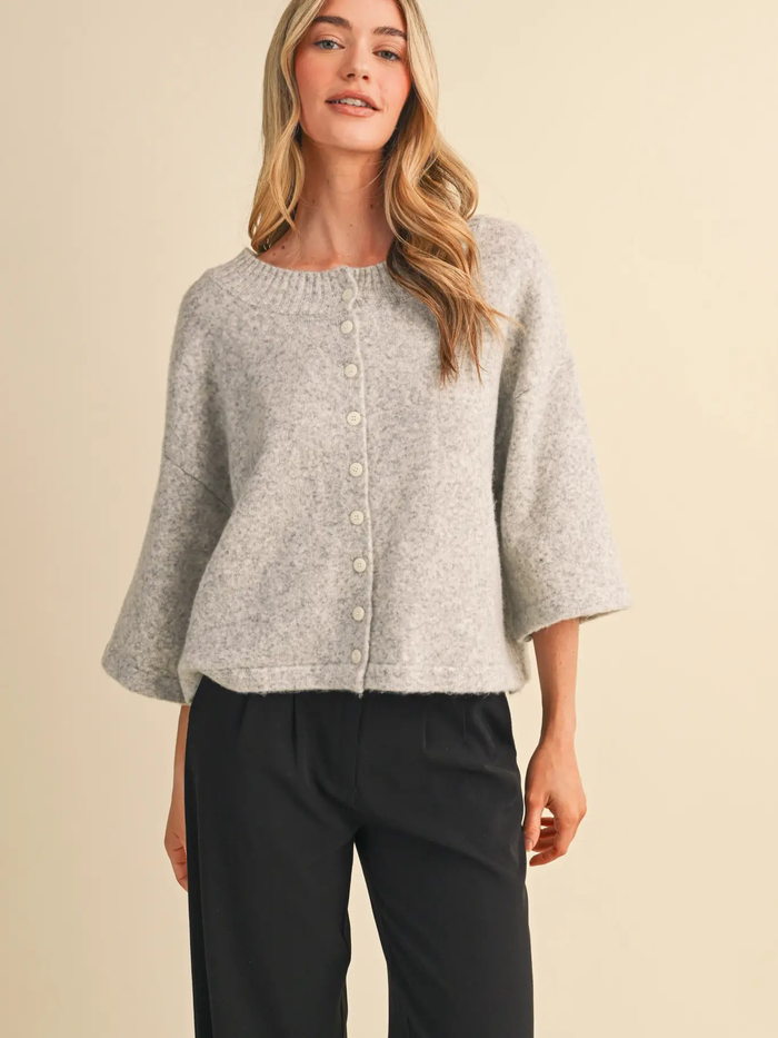 Short Sleeve Sweater Cardigan
