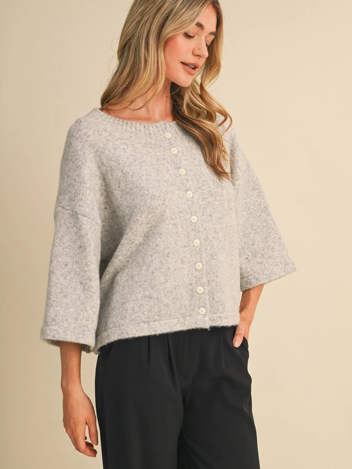 Short Sleeve Sweater Cardigan