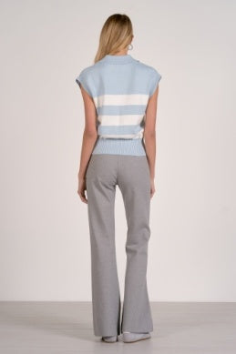 Sleeveless Collared Sweater - Greige Goods