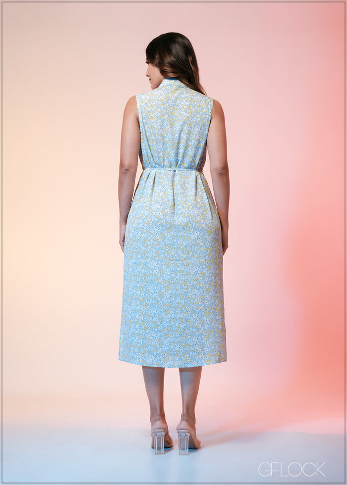 Sleeveless Floral Midi Dress - 260523