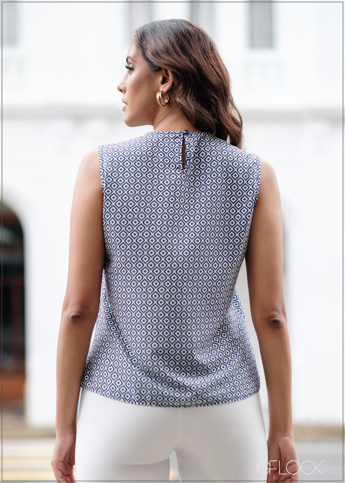 Sleeveless Printed Top - 040923