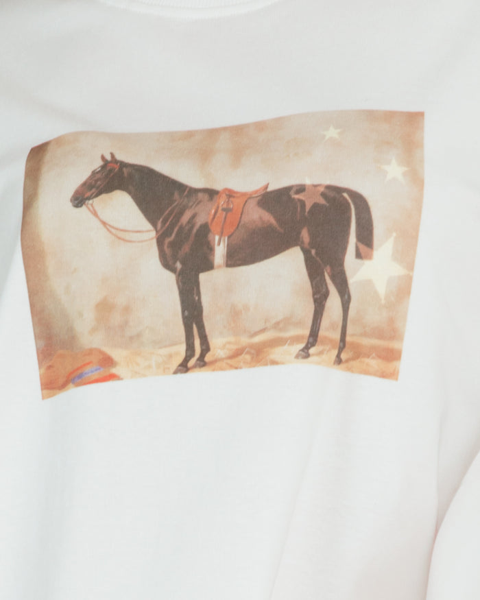Slouchy Tee in Meadow Muse - Horse Graphic Tee - The Lullaby Club