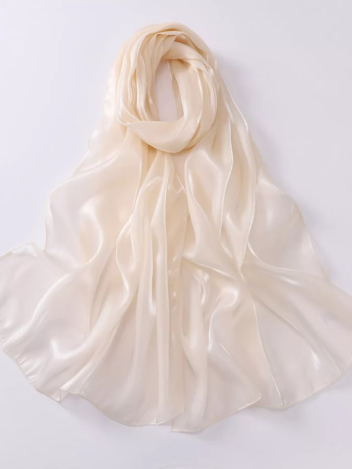 Solid Color Organza Scarf