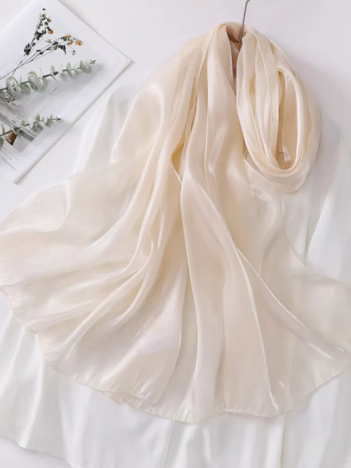 Solid Color Organza Scarf