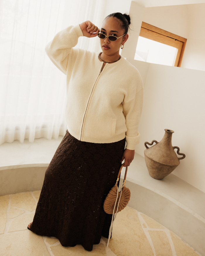 Sophie Knit Bomber | Butter