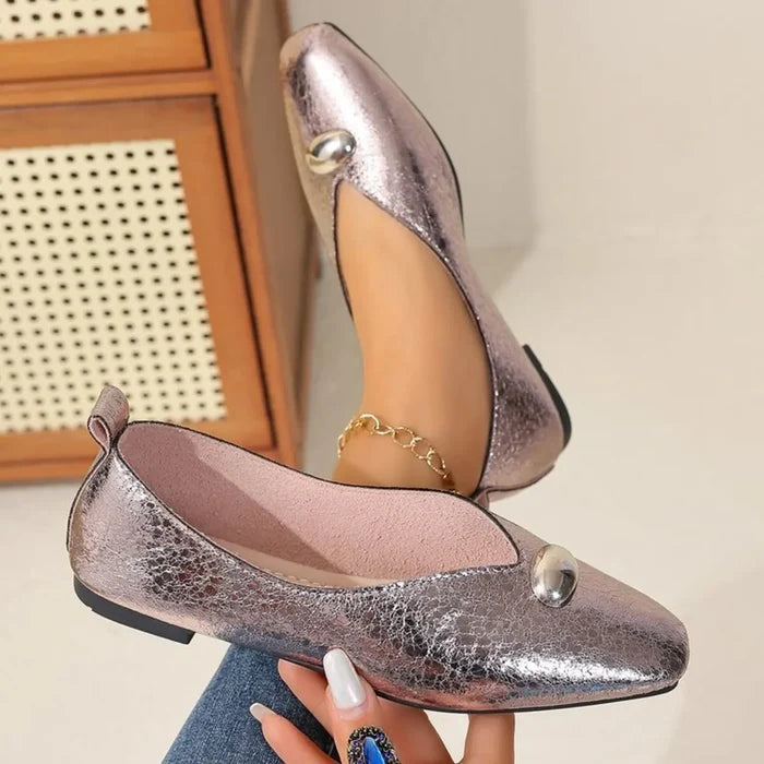 Square Toe Flats Slip-Ons